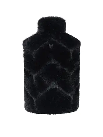 SPORTALM | Gilet Femme Fausse Fourrure | schwarz
